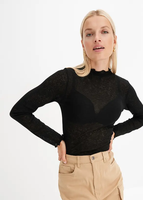 RAINBOW Transparentes Langarmshirt