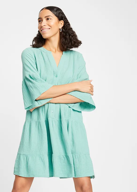 RAINBOW Tunika-Kleid Musselin