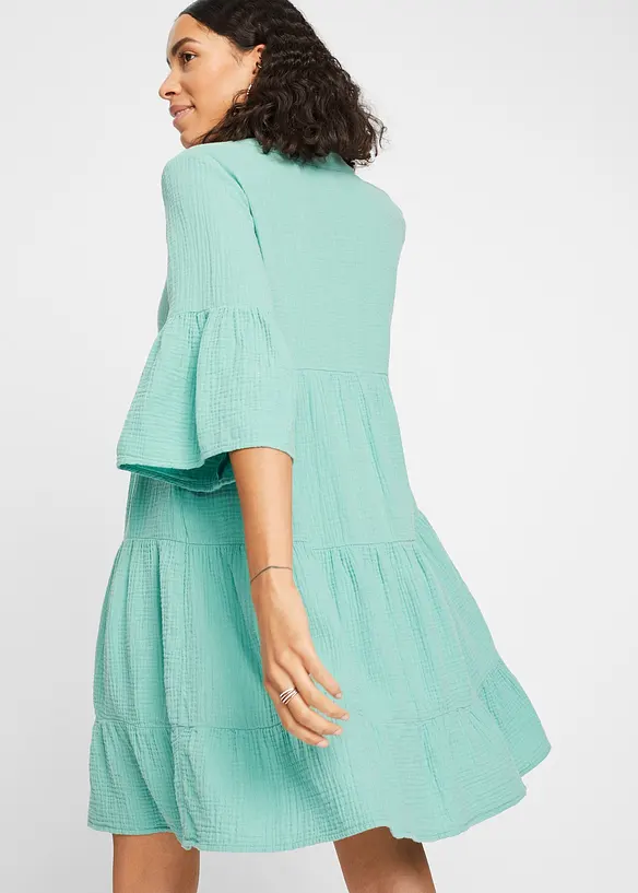 RAINBOW Tunika-Kleid Musselin