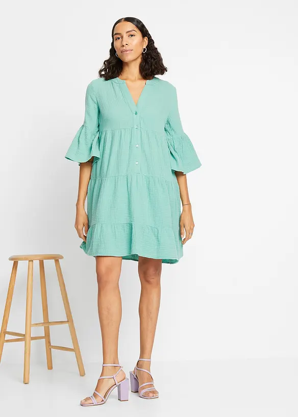 RAINBOW Tunika-Kleid Musselin