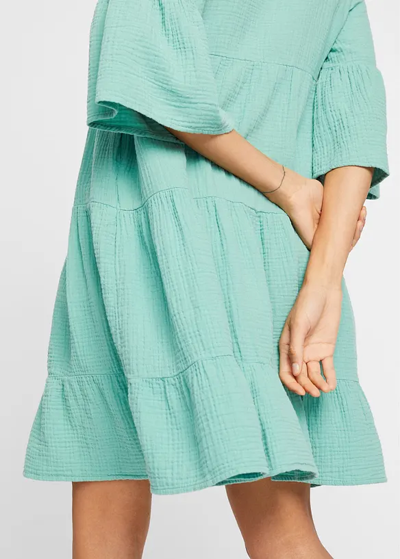 RAINBOW Tunika-Kleid Musselin