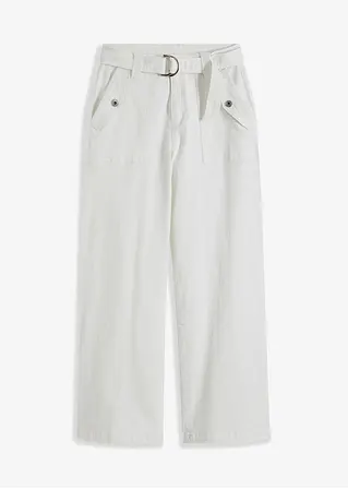 RAINBOW Twillhose mit Gürtel