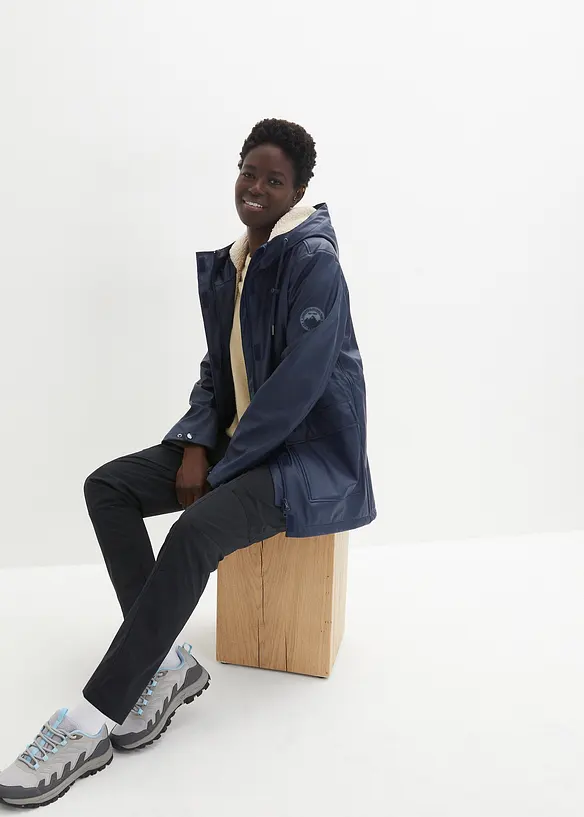 Bpc Bonprix Collection Regenjacke Mit Teddyfutter Aus Wasserdichtem Material