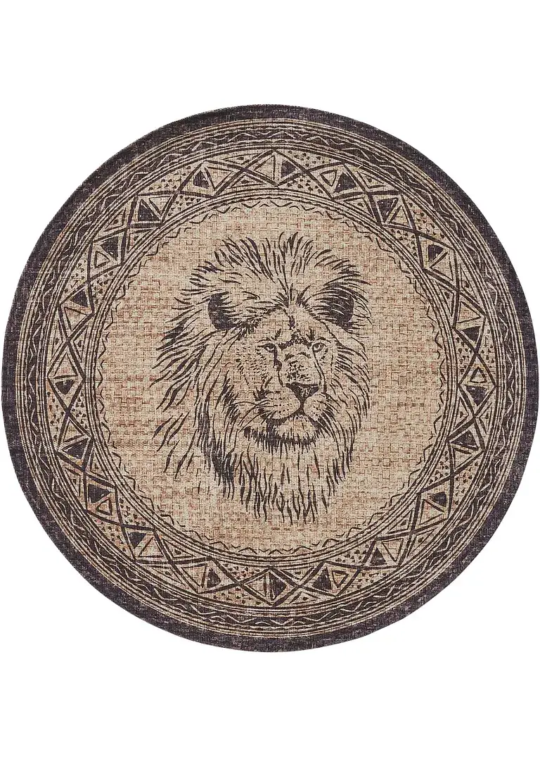 bpc living bonprix collection RunderTeppich mit großem Löwenkopf