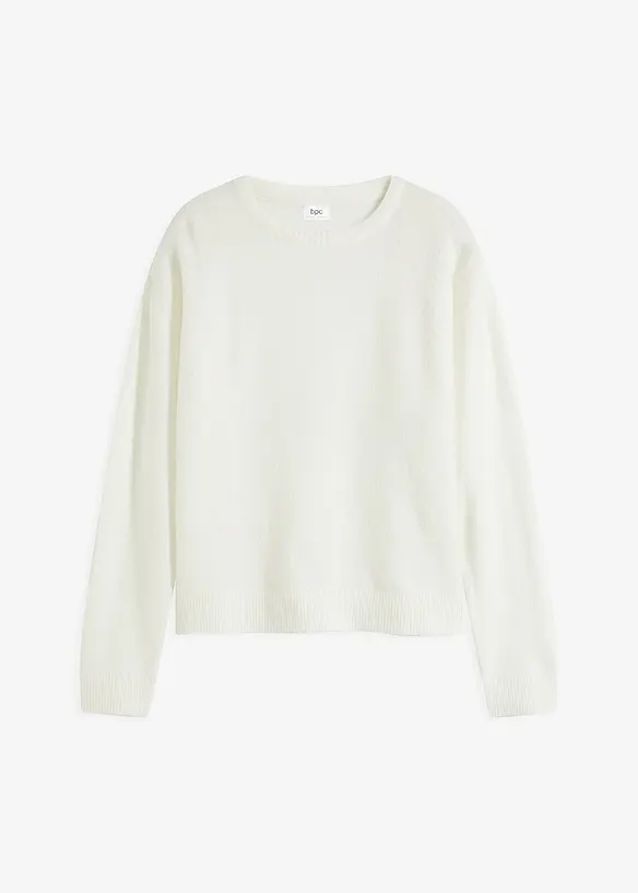 bpc bonprix collection Rundhalspullover mit überschnittener Schulter