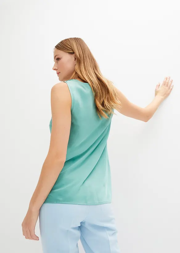 Bpc Selection Satin Blusentop Mit Verspieltem Wasserfall Ausschnitt