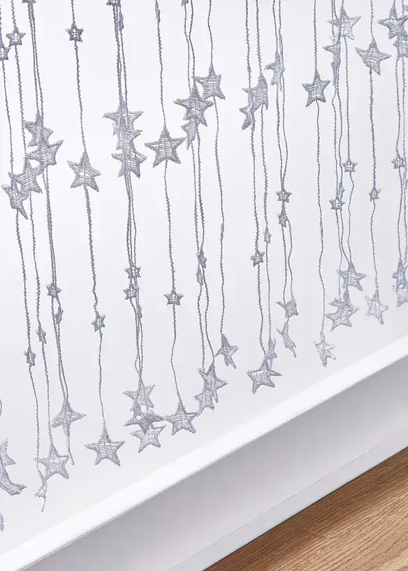 Bpc Living Bonprix Collection Scheibengardine Mit Stern Stickerei