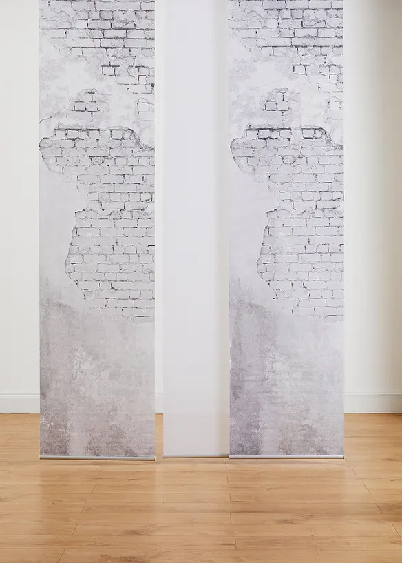 Bpc Living Bonprix Collection Schiebegardine Im Set Bedruckt Und Uni