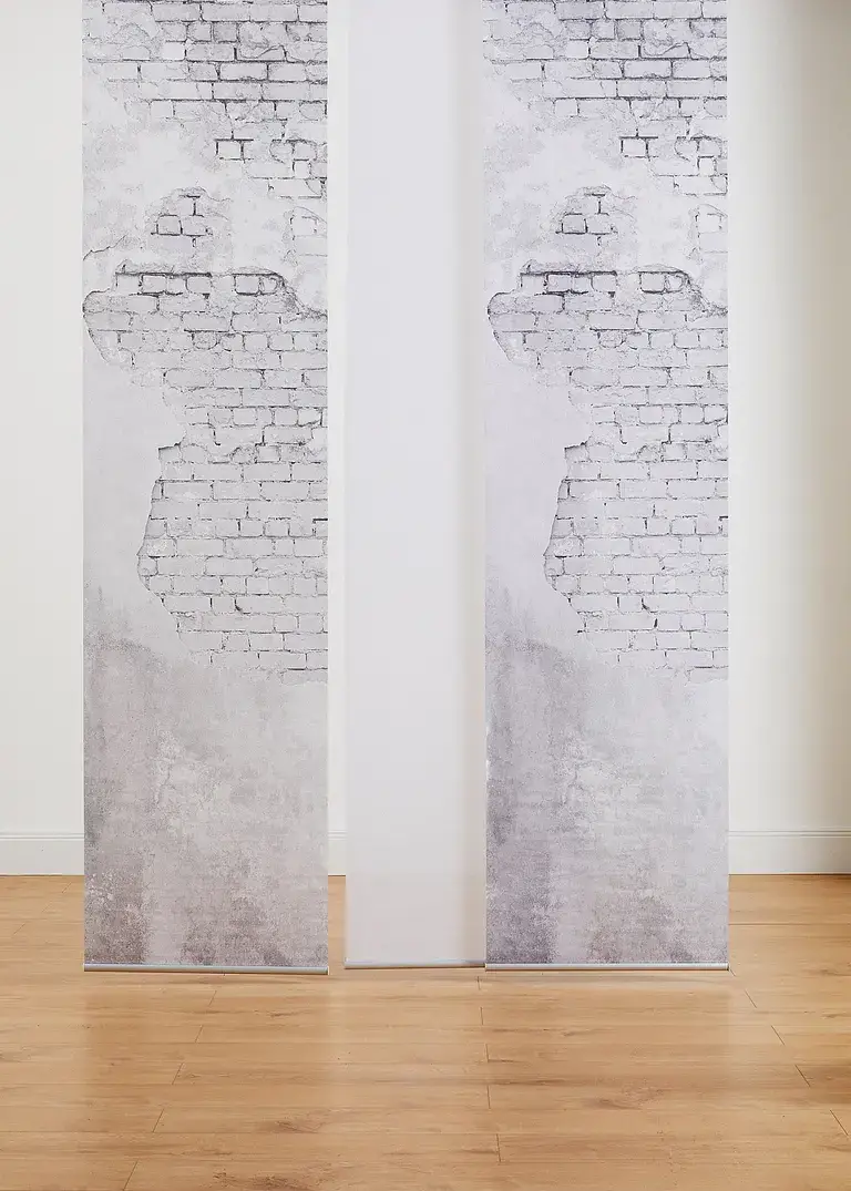 bpc living bonprix collection Schiebegardine im Set bedruckt und Uni