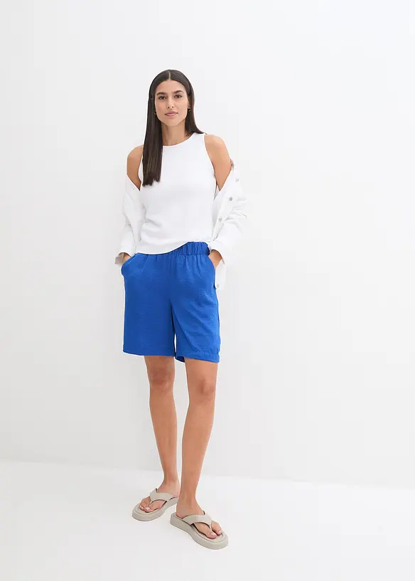 Bpc Bonprix Collection Schlupf-Shorts Mit Struktur-Effekt Und Bequembund