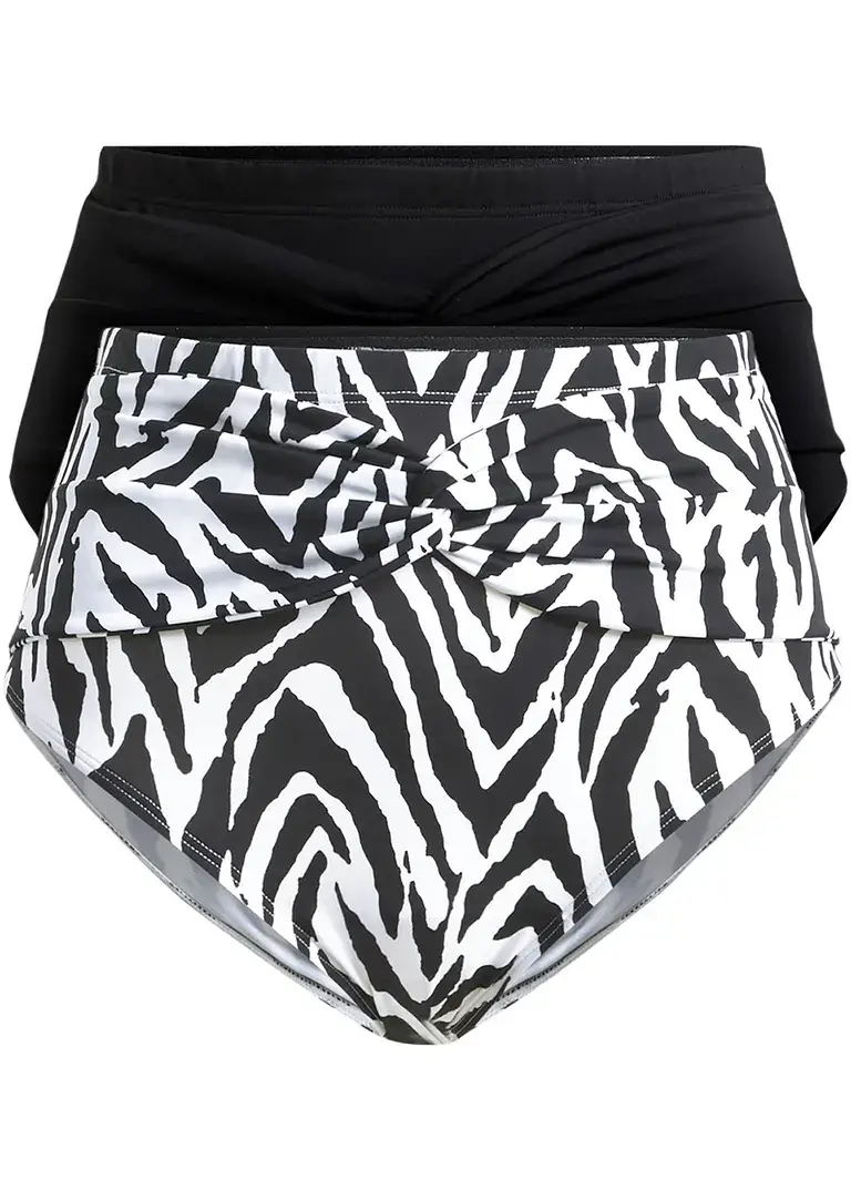 bonprix Shape Bikinihose (2er Pack) aus recyceltem Polyamid starke Formkraft