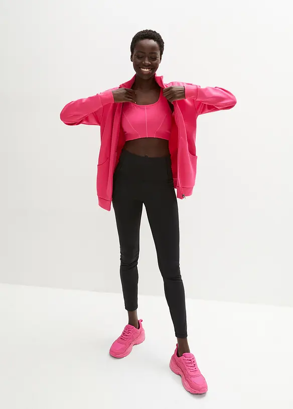 Bonprix Shaping Sport-Leggings Mit Mesh-Einsätzen, Schnelltrocknend