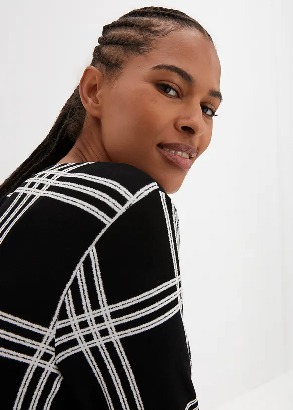 Bpc Bonprix Collection Shirt Mit Elastischem Saum, Langarm