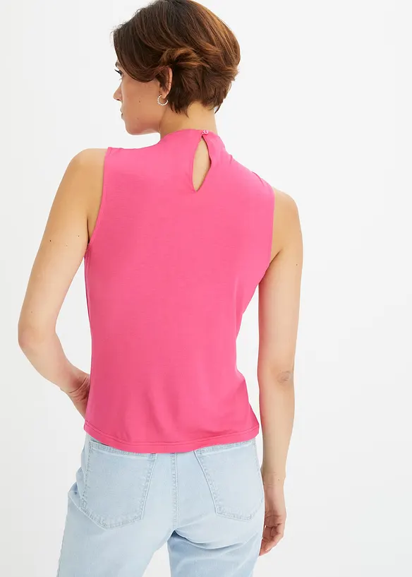 RAINBOW Shirttop Aus Fließender Viskose Mit Raffungsdetail