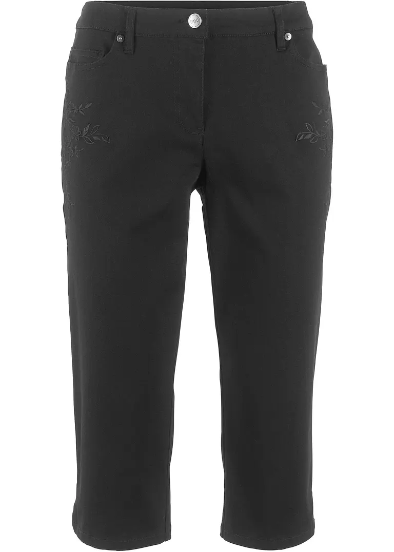 bpc bonprix collection Slim Fit Jeans, Mid Waist, cropped