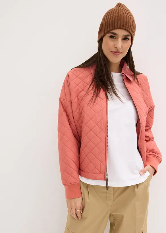 Bpc Bonprix Collection Stepp-Blousonjacke Mit Cord-Kragen