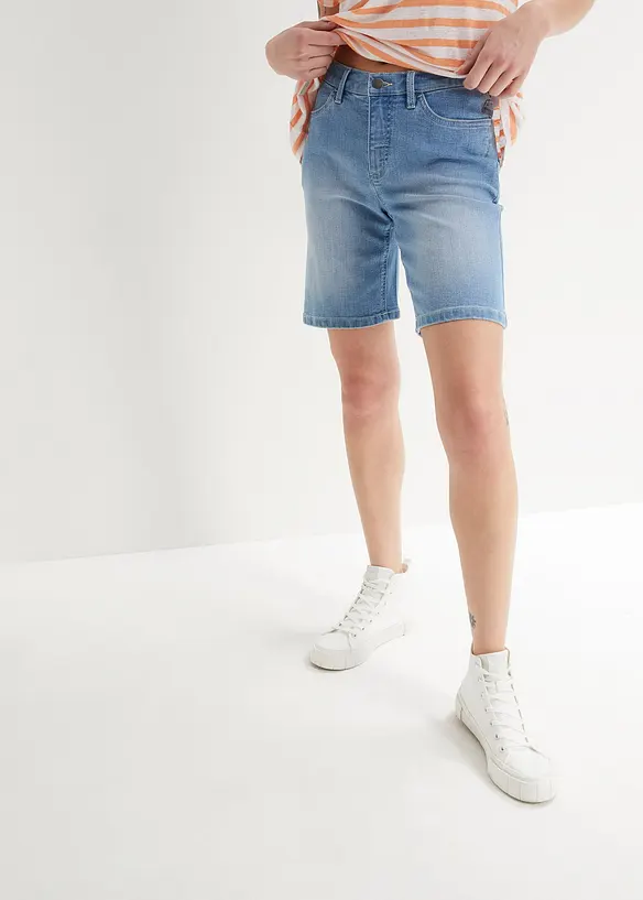 John Baner JEANSWEAR Straight Jeans Bermuda Mid Waist