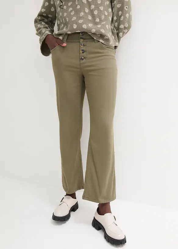 John Baner JEANSWEAR Straight Jeans High Waist, Cropped