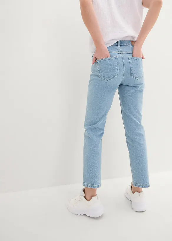 John Baner JEANSWEAR Straight Jeans Mid Waist, Cropped