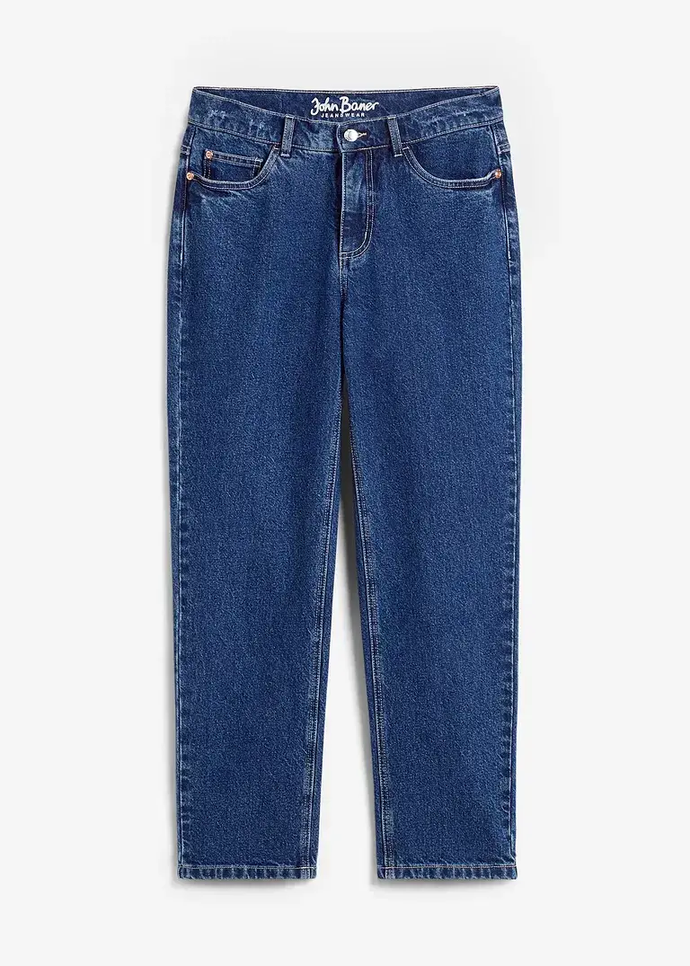 John Baner JEANSWEAR Straight Jeans Mid Waist, cropped