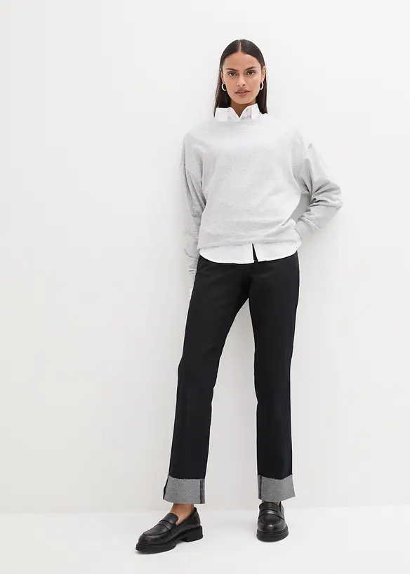 John Baner JEANSWEAR Straight Jeans Mid Waist, Stretch