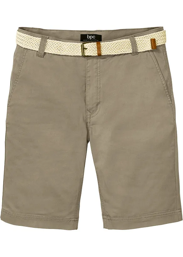 bpc bonprix collection Stretch-Chino-Bermuda mit Gürtel, Regular Fit