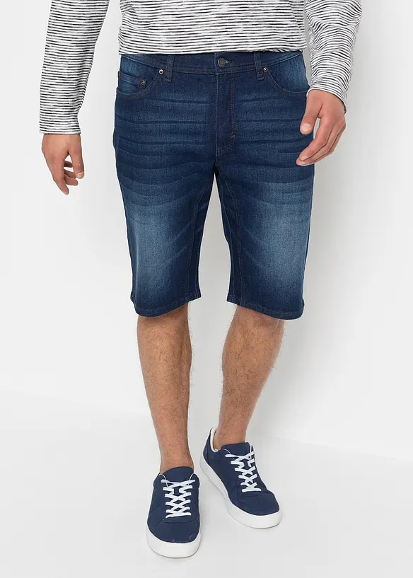 Bonprix Stretch-Jeans-Bermuda Mit Verstärktem Schritt, Regular Fit