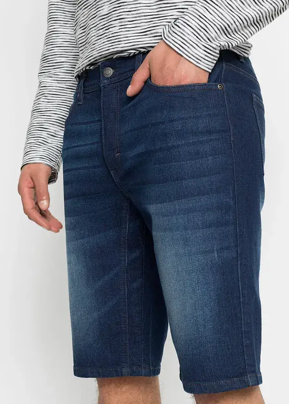 Bonprix Stretch-Jeans-Bermuda Mit Verstärktem Schritt, Regular Fit