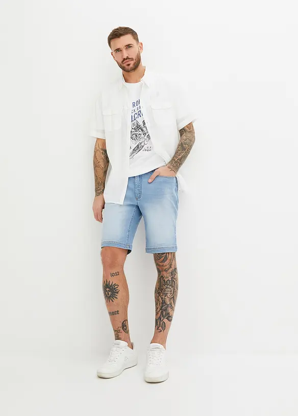 John Baner JEANSWEAR Stretch-Jeans-Bermuda, Regular Fit