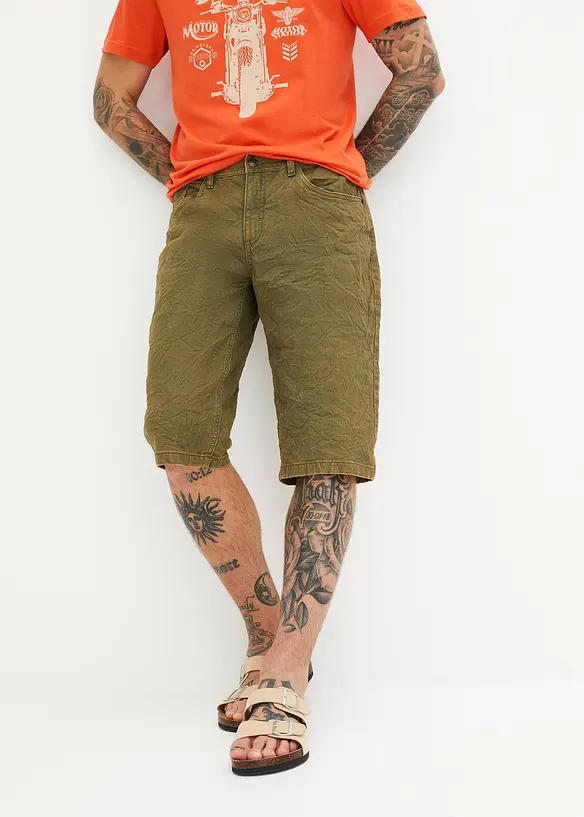 John Baner JEANSWEAR Stretch-Long-Bermuda, Loose Fit