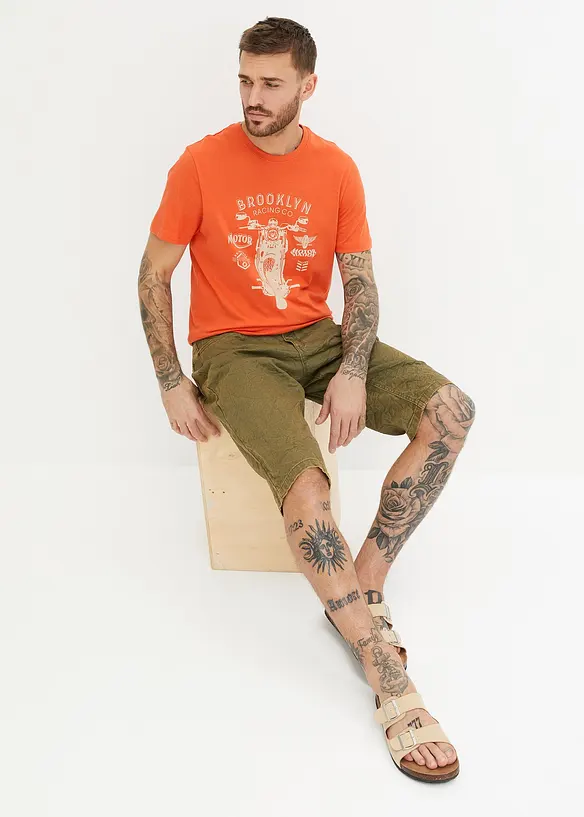 John Baner JEANSWEAR Stretch-Long-Bermuda, Loose Fit