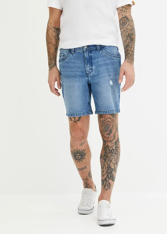 John Baner JEANSWEAR Stretch-Long-Jeans-Shorts, Regular Fit