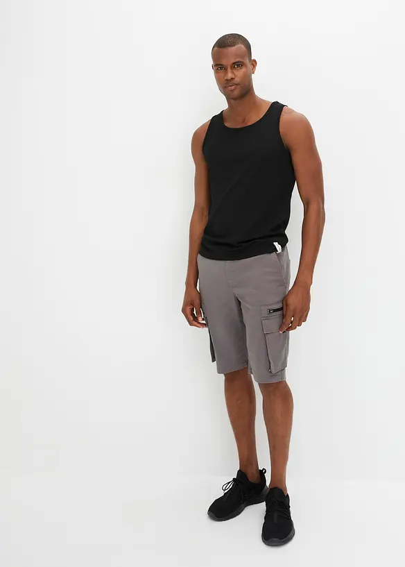 Bonprix Stretch-Schlupf-Bermuda Mit Cargotaschen, Regular Fit