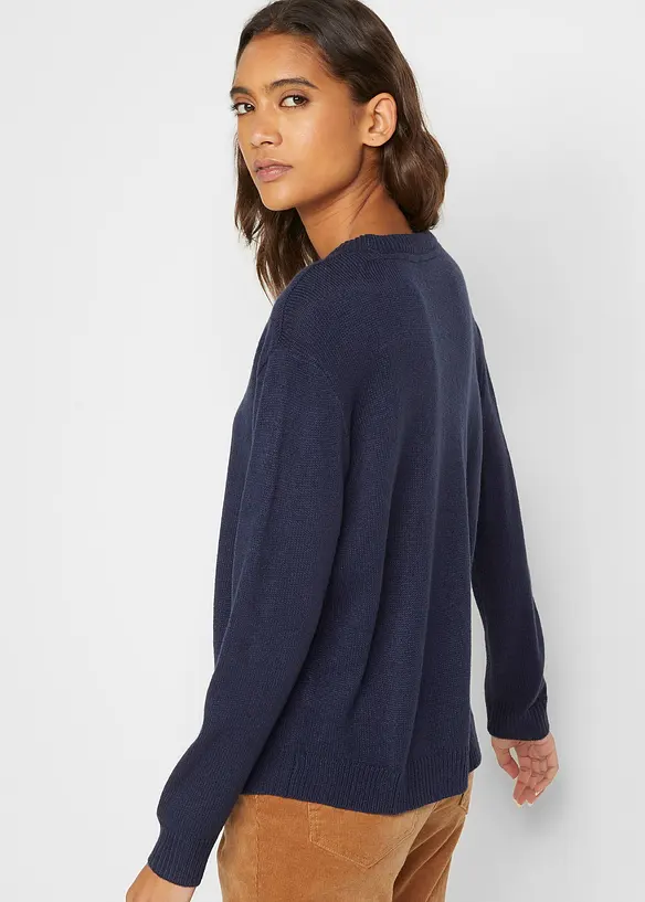 Bpc Bonprix Collection Strick-Pullover Mit Rundhals-Ausschnitt