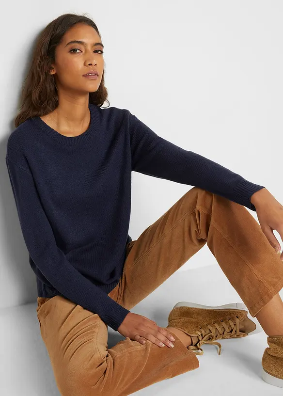 Bpc Bonprix Collection Strick-Pullover Mit Rundhals-Ausschnitt