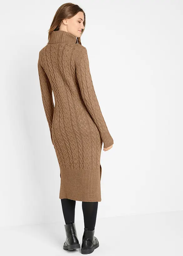 Bpc Bonprix Collection Strickkleid In Midilänge Mit Struktur