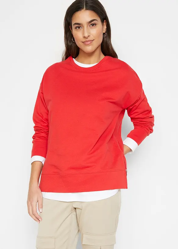 Bpc Bonprix Collection Sweatshirt Mit Seitenschlitzen, Langarm