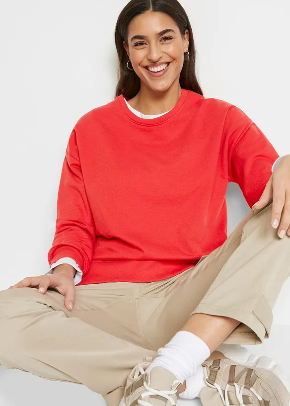Bpc Bonprix Collection Sweatshirt Mit Seitenschlitzen, Langarm