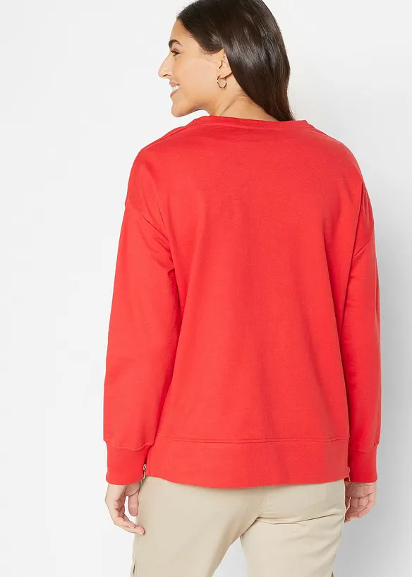Bpc Bonprix Collection Sweatshirt Mit Seitenschlitzen, Langarm