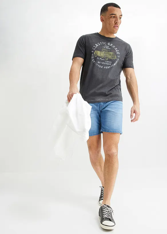 John Baner JEANSWEAR T-Shirt Aus Bio-Baumwolle In Vintage Optik