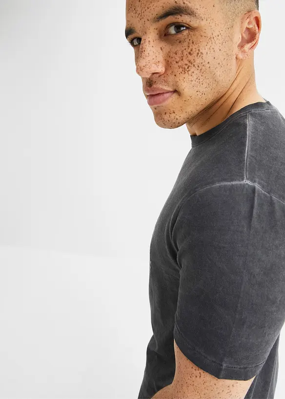 John Baner JEANSWEAR T-Shirt Aus Bio-Baumwolle In Vintage Optik