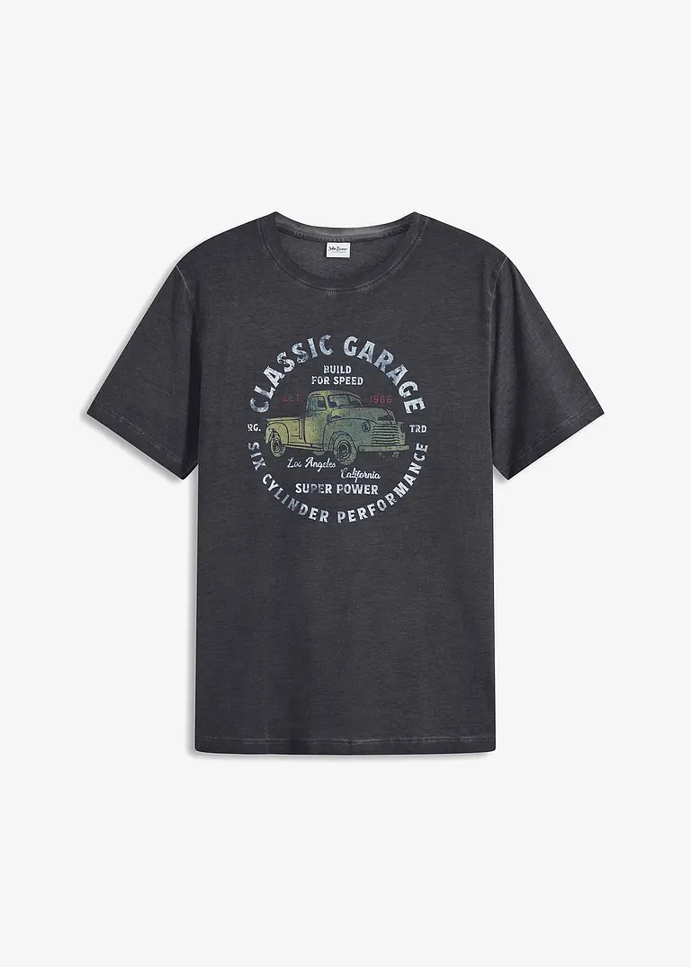 John Baner JEANSWEAR T-Shirt Aus Bio-Baumwolle In Vintage Optik