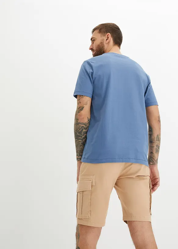 John Baner JEANSWEAR T-Shirt Aus Bio-Baumwolle Mit Motorrad-Druck