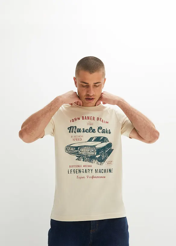 John Baner JEANSWEAR T-Shirt Aus Reiner Bio-Baumwolle