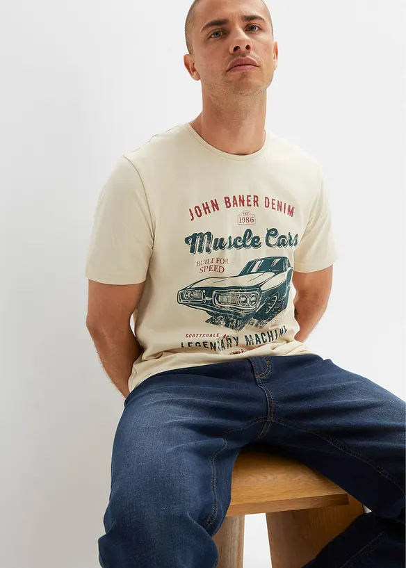 John Baner JEANSWEAR T-Shirt Aus Reiner Bio-Baumwolle