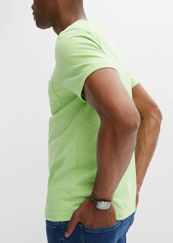 Bpc Bonprix Collection T-Shirt Mit Brusttasche Aus Bio Baumwolle