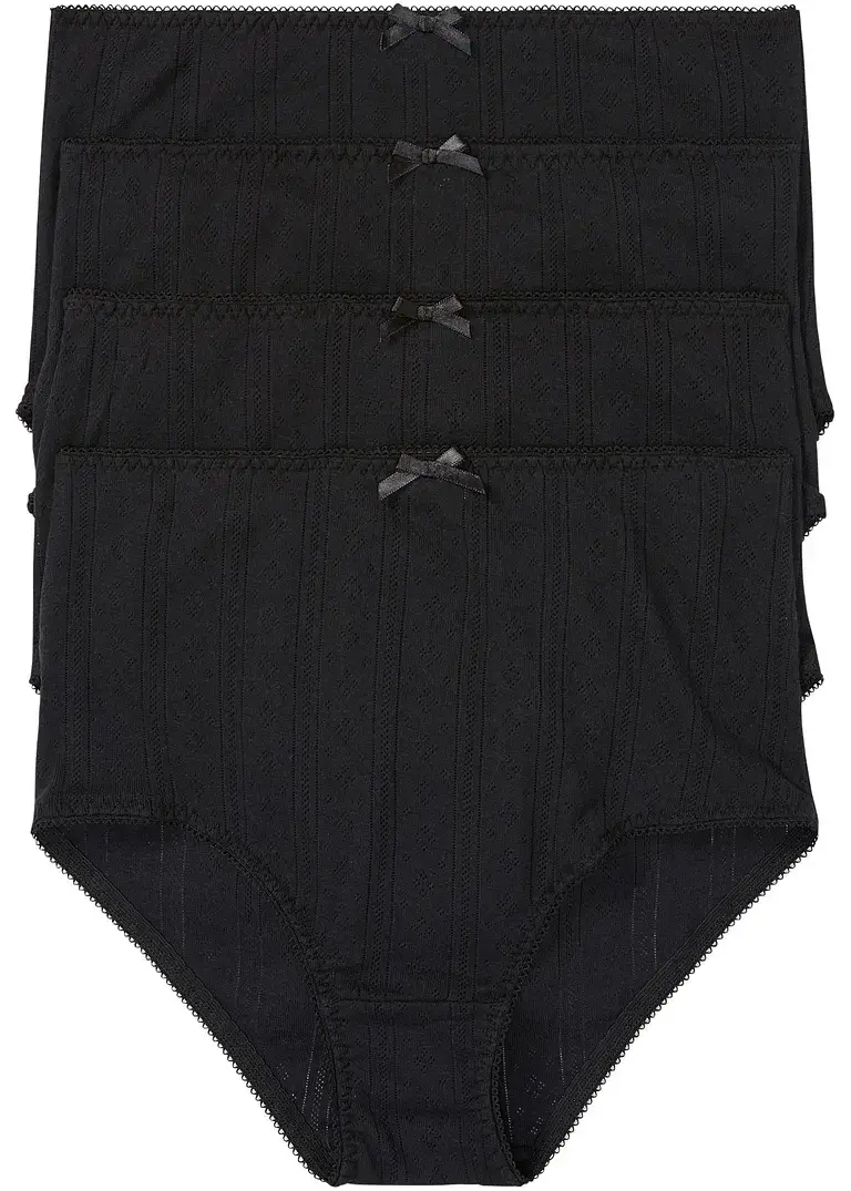 Bonprix Taillenslip Aus Leichter Baumwolle (4er Pack)