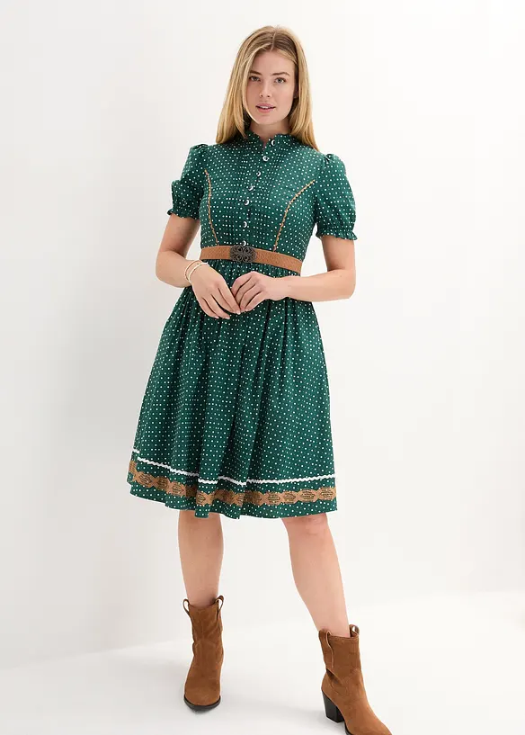 Bpc Bonprix Collection Trachtenkleid Mit Schürze, Knieumspielend (2-tlg.Set)