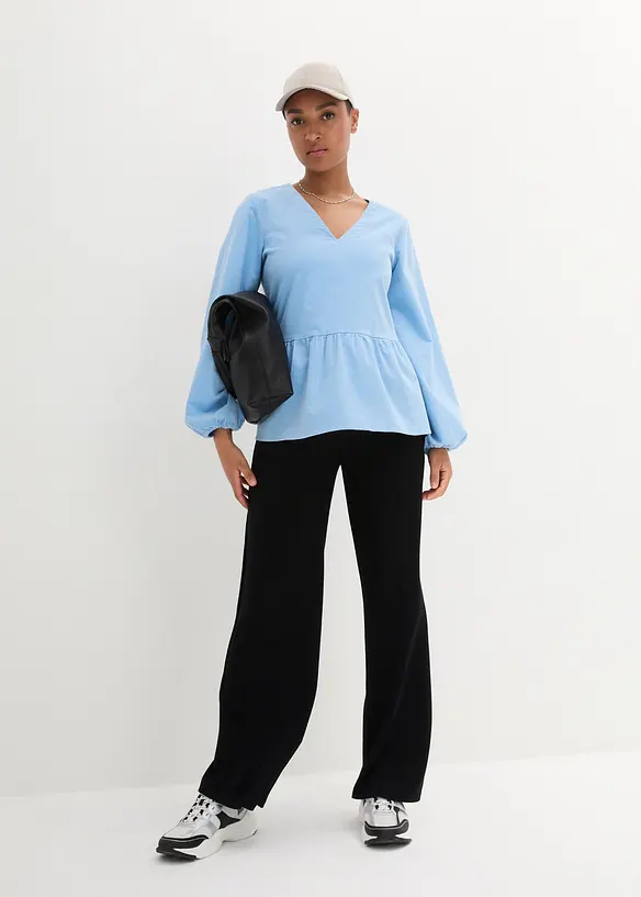 Bpc Bonprix Collection Tunikabluse Aus Stretch- Cord Mit Schößchen, Langarm