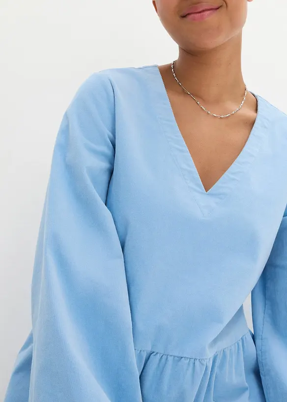 Bpc Bonprix Collection Tunikabluse Aus Stretch- Cord Mit Schößchen, Langarm